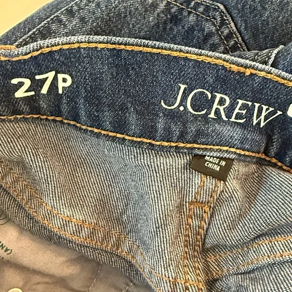 JCrew Wide Leg Classic Blue Trouser Jean | Size 27, 25” Inseam EUC - Picture 5 of 6